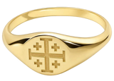 14k Plated Signet Ring